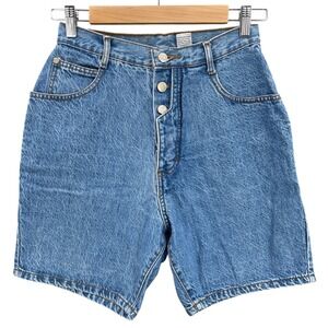 90s‎ Y2K Gitano Denim Mom Short High Rise Vintage Cowgirl Retro Button Fly Sz 10